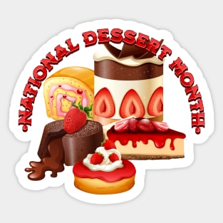 National Dessert Month Sticker